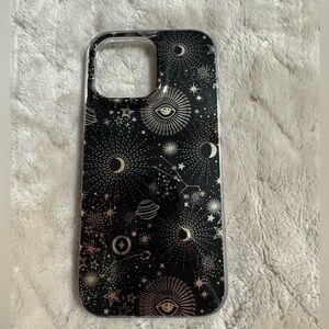 Black & Gold Celestial- Pattern IPhone 16 Pro Max Case